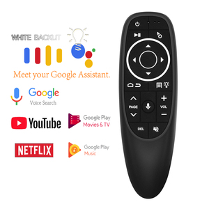 Android TV Box mit Smart Remote G10S Pro Sprach funktion mit Hintergrund beleuchtung Air Mouse 6-Achsen-Gyroskop IR-Lern fernbedienung - Product Image 3