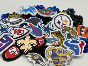 カスタムチャンピオンシップラージアワードネックレススタック3DEVAフォームビッグロゴファンタッチダウンチェーンスポーツファン用 - Product Image 6