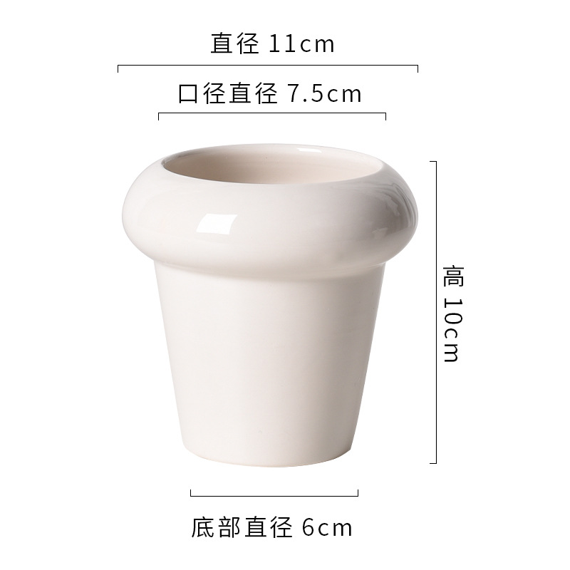 Coupe cône blanc brillant 9cm moyen