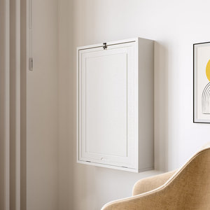 Wall Mount Floating <strong>Computer</strong> <strong>Desk</strong> with Large Storage Area - Product Image 5