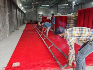 用于垃圾渗滤液排水的土壤稳定网格网3D三维塑料土工挤出生产机 - Product Image 2
