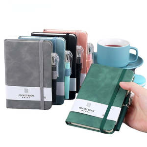 Anpassbares Logo A5 Hardcover <span class=keywords><strong>Notebook</strong></span> Journal mit gepunkteten Seiten Taschen ordner Elastic Band-Business Style Größe für Geschenke