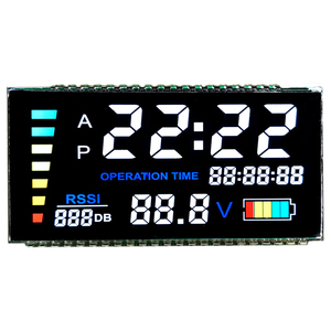 Display lcd ad alto contrasto 7 segmento VA tipo di sfondo nero con il bianco cristalli liquidi del carattere per termometro digitale - Product Image 3