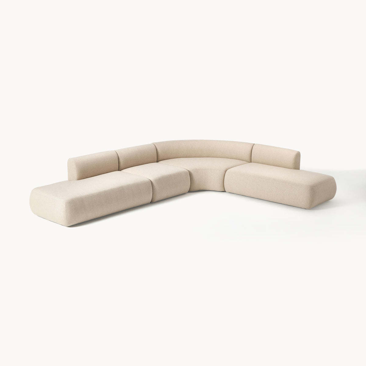 Tejido grueso beige claro