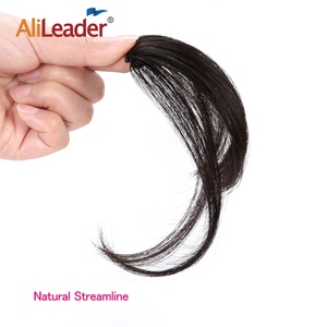 Alileader กิ๊บติดผมขนาดเล็กแบบแฮนด์เมดผมต่อผมแบบมีคลิปหนีบผมตรงขมับของมนุษย์จริงทำด้วยมือขนาดเล็ก - Product Image 4