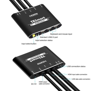 <strong>Kvm</strong> <strong>Switch</strong> 2 Ports High Quality <strong>KVM</strong> Cable Video Switcher with Built-in HDMI and USB Cable 4K30hz HDMI <strong>KVM</strong> <strong>Switch</strong> - Product Image 3