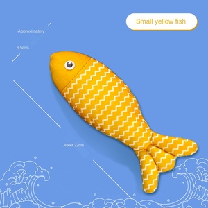 Fun Catnip Fish Stick Toy Material EVA Autocuración Boredom Reliever Strength Grinder Dientes Mordedor para gatitos - Product Image 6