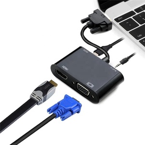Adaptador VGA a HD, divisor VGA 1080P, salida 1 en 2, adecuado para ordenadores de escritorio, pantalla de portátiles