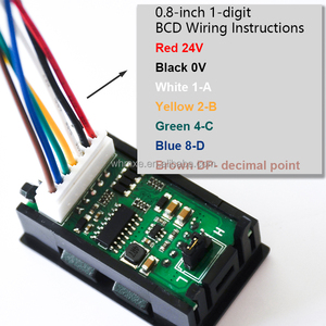 Customizable LED <strong>Digit</strong> 0.8 Inch 1 <strong>Digit</strong> Hexadecimal System BCD Display Module - Product Image 5