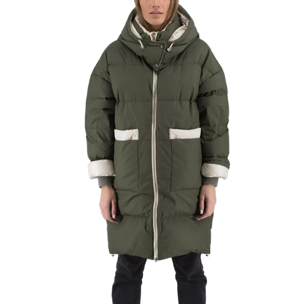 Venta al por mayor de lujo impermeable con capucha invierno puffer chaquetas más tamaño personalizado de nylon de marca de invierno parka abrigos para los hombres