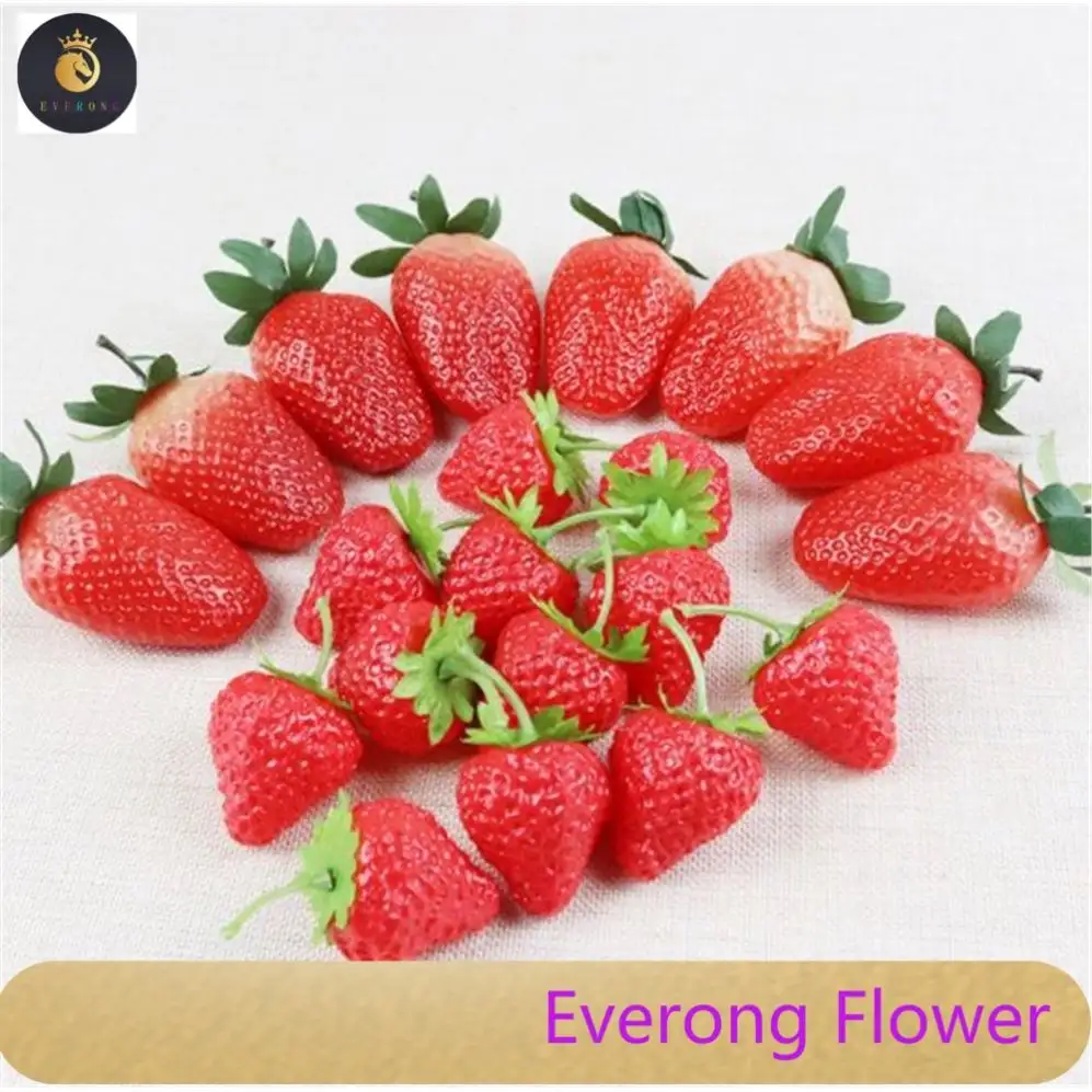 Hot sale factory wholesale store and indoor display decorative artificial fruit strawberry