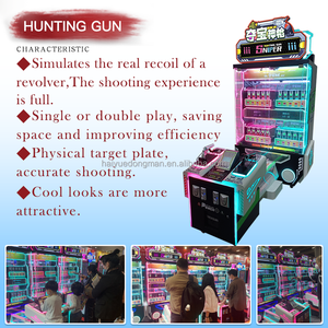 Fabrika toptan sikke işletilen çekim oyunu simülatörü iki oyuncu avcılık Gun keskin nişancı Arcade hedef ateşli silah oyun makinesi - Product Image 4