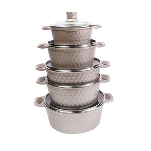Roman Column Style Die Cast Aluminum Cookware <strong>Set</strong> With 10pcs - Product Image 1