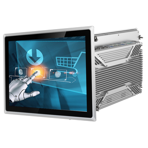 Mini-computadora todo en uno Intel J6412 N5095 de 15 pulgadas con panel de pantalla táctil de uso industrial IP65 Linux HD 8GB DDR4 US/EU - Product Image 1