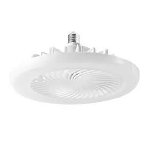 Ventilador de techo con temporizador de luz LED Lámpara de ventilador de control remoto LED E27 Ventiladores de techo silenciosos inteligentes para dormitorio Sala de estar 30W - Product Image 3