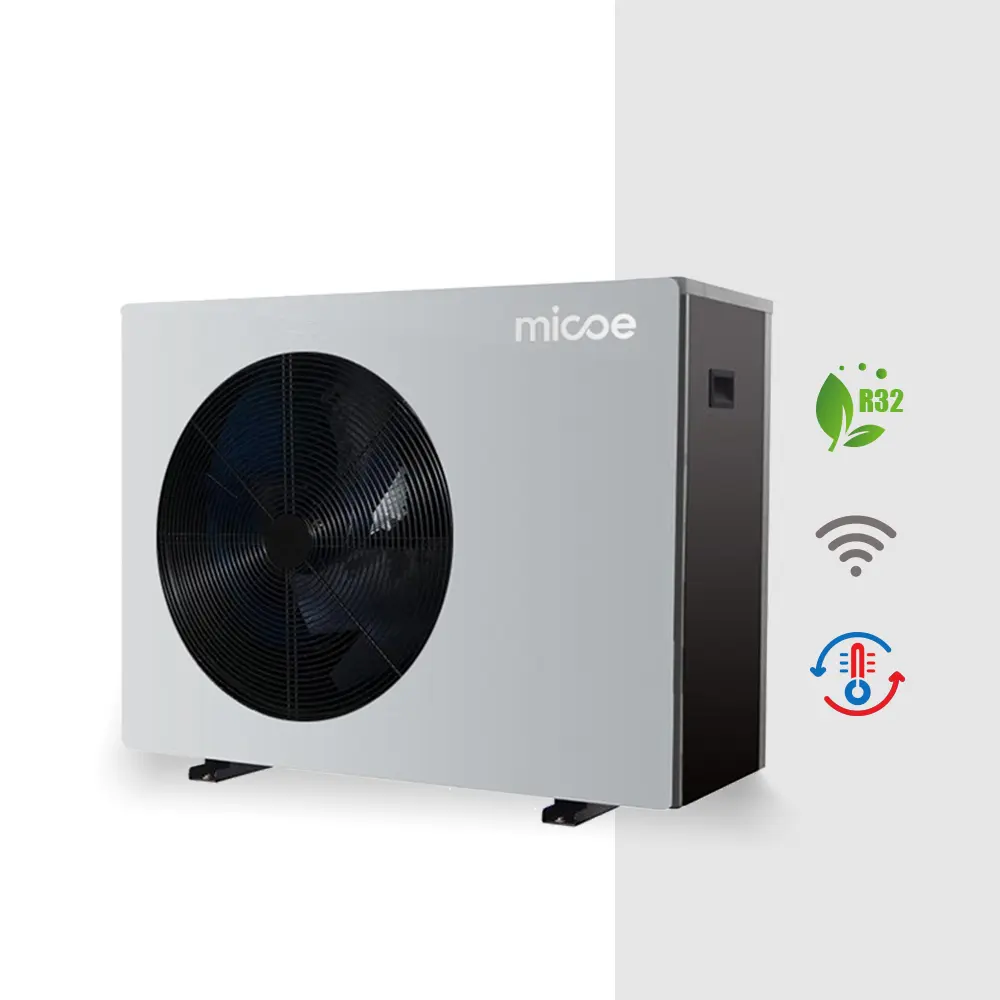 Micoe R290 DC อินเวอร์เตอร์ WIFI ควบคุมความร้อนระบายความร้อนน้ำร้อนน้ำร้อน monoblock ปั๊มความร้อนสำหรับบ้านแบบพกพา