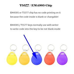 Keyfobs RFID Tag Key Ring Card แบบเขียนใหม่ได้,ป้ายโทเค็นแบบเขียนใหม่ EM4305 T5577 125Khz - Product Image 6