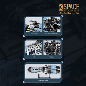 33907 MOC Agatha King <strong>Battleship</strong> Creative Space Shuttle Model Bricks Desktop Decoration <strong>Toy</strong> for Kids Gifts Building Blocks Sets - Product Image 5