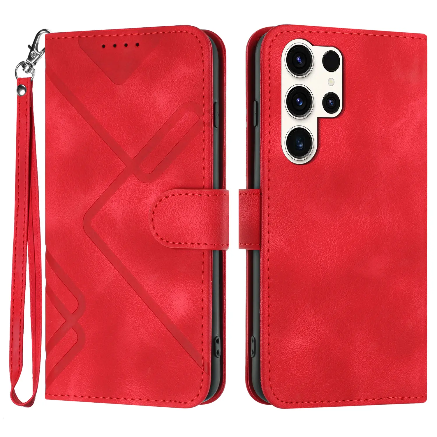 Sản phẩm mới 2023 đứng lật Leather Wallet trường hợp điện thoại cho Samsung S23 siêu trường hợp điện thoại di động Bìa