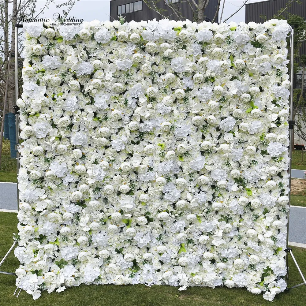 Fiore artificiale per la decorazione della parete sfondo di seta artificiale decorativo muro di fiori