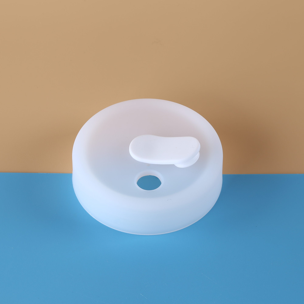 Couvercle transparent - bouchon blanc