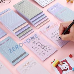 Bloc de notas adhesivas de papel personalizado simple mini rastreador de hábitos para hacer lista de verificación nota horario recordatorio diario semanal - Product Image 3