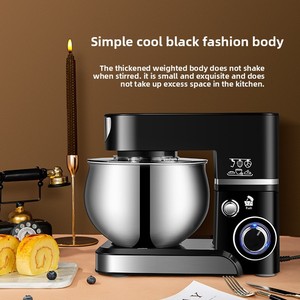 Blender makinesi 3 in 1 küçük tam otomatik masaüstü mikser çok fonksiyonlu 5L ev hamur karıştırıcı tezgah mikseri - Product Image 4