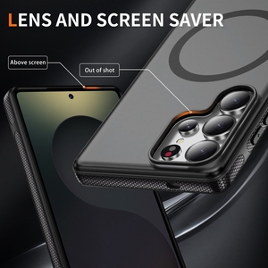适用于三星Galaxy S25超防刮磁性后盖外壳良好的触摸哑光手机外壳 - Product Image 3