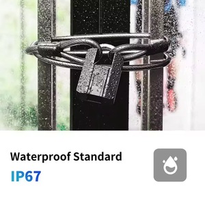 Yeni Model büyük boy biyometrik açık IP67 su geçirmez akıllı kilit parmak izi TT kilit mavi diş asma kilit ile anahtar - Product Image 5