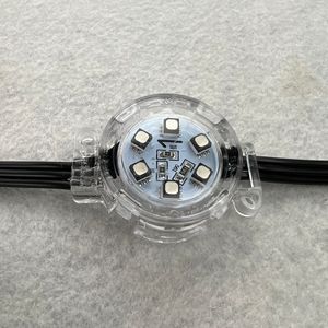 20 пикселей/строка 30 мм 24 В WS2811 Светодиодный адресуемый RGB пиксельный модуль IP68 плоская Прозрачная крышка черный провод 1,44 Вт/пиксель, 10 см/15 см/20 см - Product Image 1
