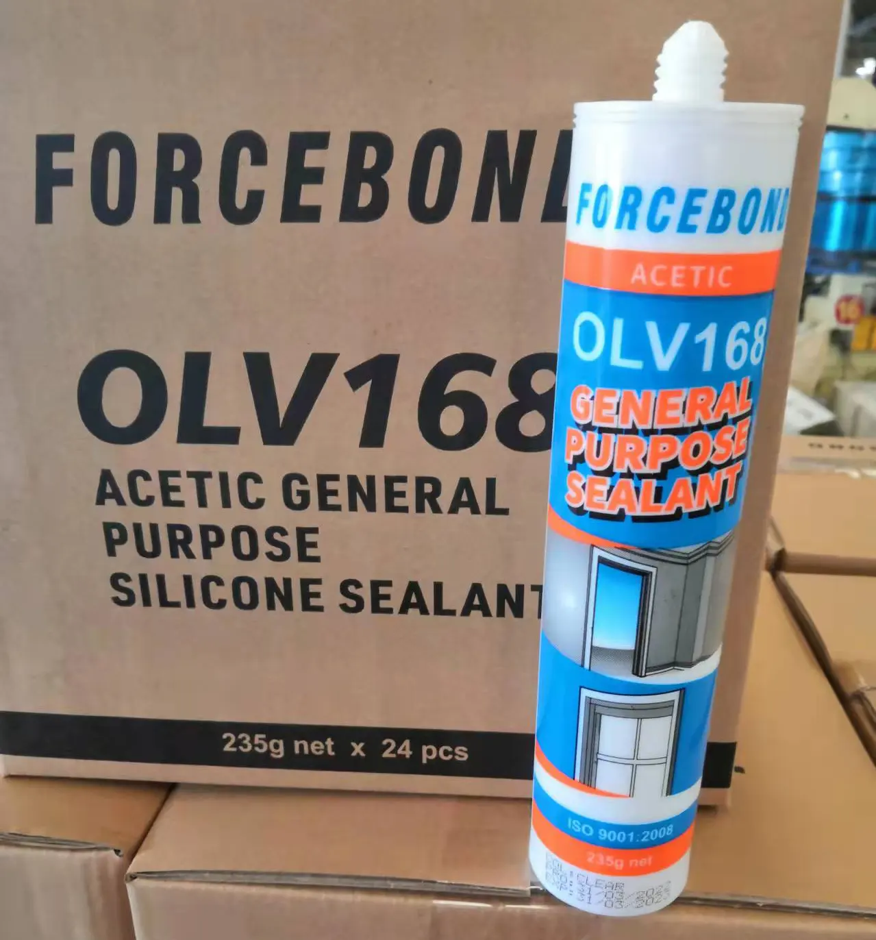 Selante de silicone acético de uso geral olv 668