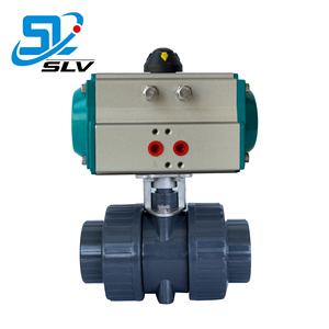 DN15 DN20 DN32 DN40 DN50 DN65 PVC CPVC UPVC PVDF PP PPH นิวเมติก True Union PVC วาล์ว63มม. - Product Image 5