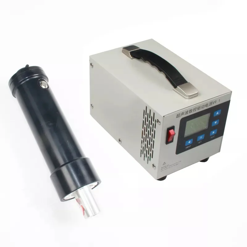 Soldador ultrasónico de alta frecuencia para tela no tejida, máquina de soldadura ultrasónica digital, Doble