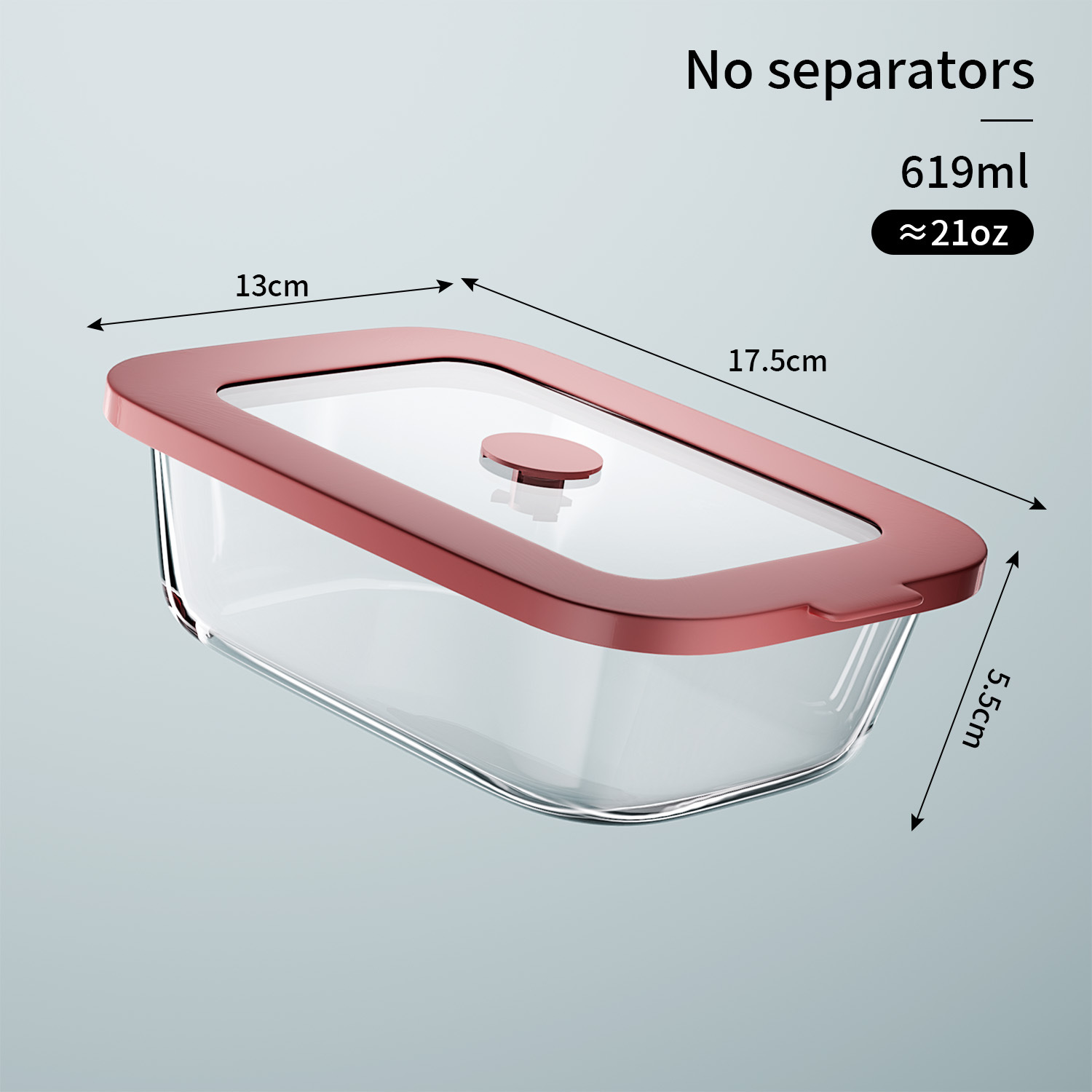 Square Lunch Box619 ml