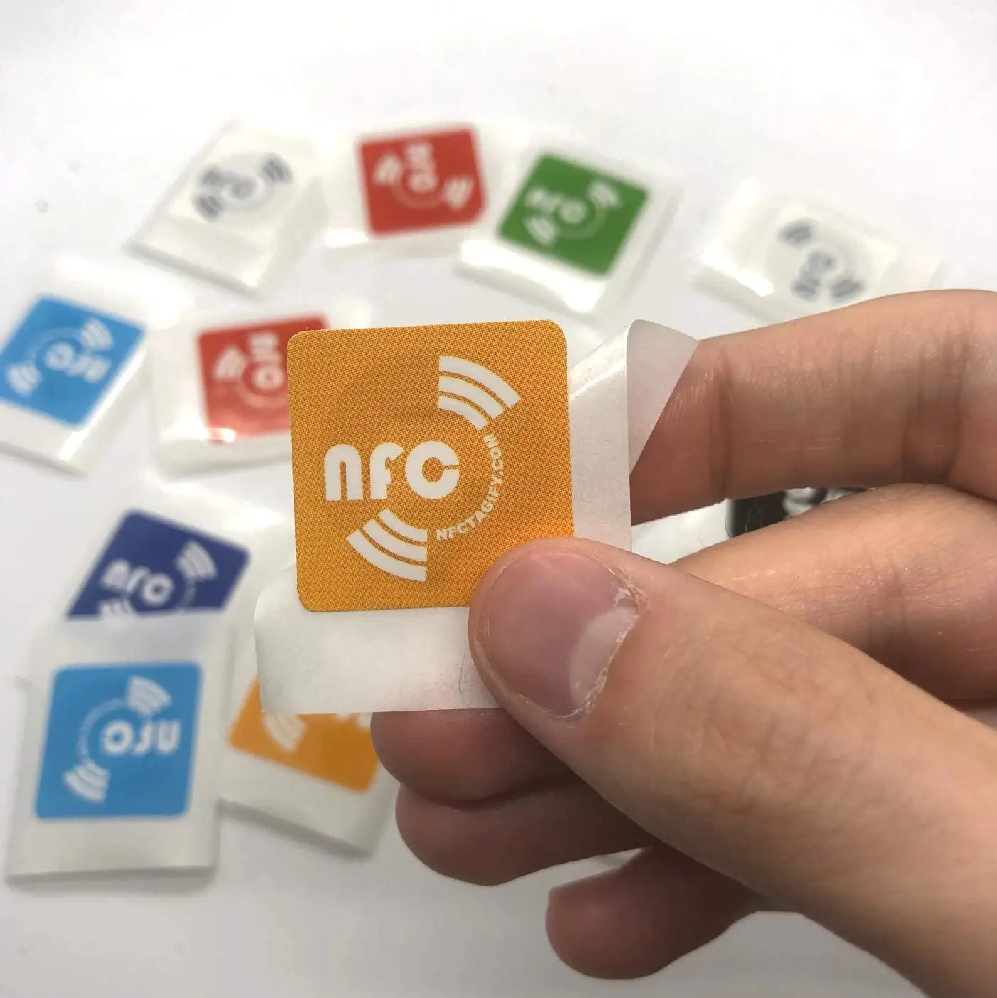 Sunlan Cheap Access Control Rfid Ntag 213 Card Blank White NFC Chip label