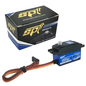 SPT 4412LV 12KG düşük profil Metal dişli dijital Servo 180 ° için 1/10 1/12 RC araba paletli sabit kanatlı Robot TRX4 SCX10 kısa vücut - Product Image 2