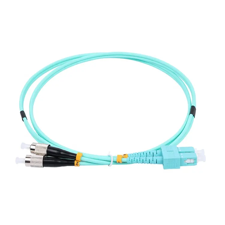 Conector SC FC, cable de parche de fibra óptica, 3 metros de longitud, dúplex OM3, 2,0mm, precio de fábrica
