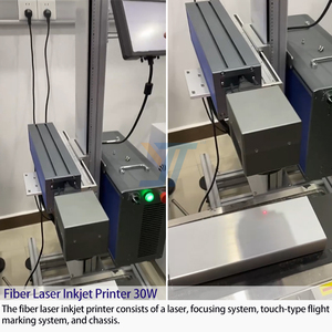 Profession elle Faserlaser maschine Coded rucker Laser beschriftung maschine Expire Batch Coding Druck Verfalls datum Chargen nummer - Product Image 2
