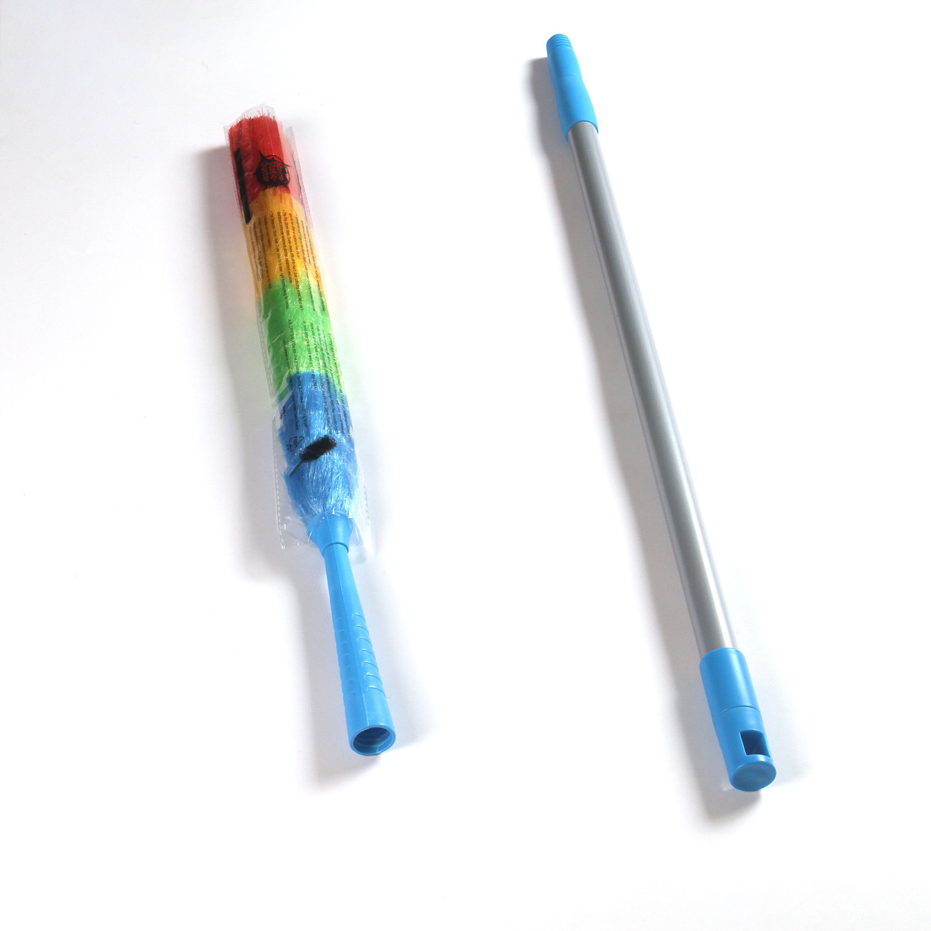 Tête de plumeau en plastique PP avec tige en fer enduit de poudre