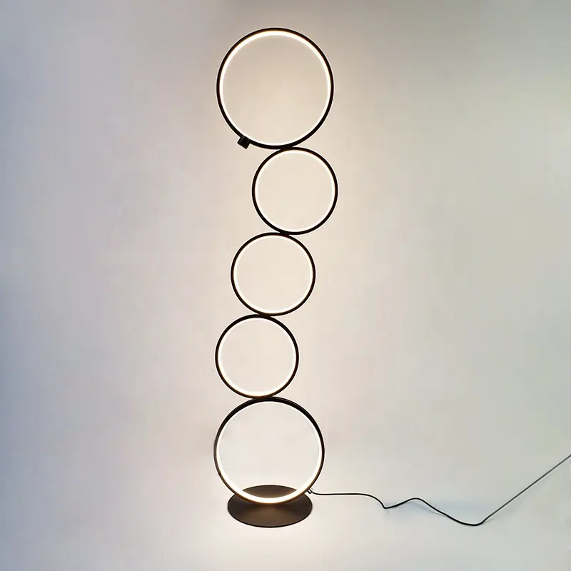 Lâmpada led minimalista em estilo nórdico, luz de led para sala de estar, para estudo, criativa, luxoosa, três blocos, luminária touch stand, decoração para casa