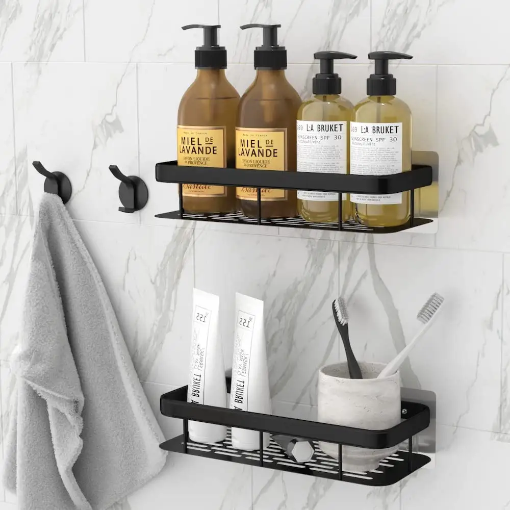 Luxus Home Kitchen Organized Adhesive Badezimmer Wandre gal Dusche Caddy Regale für Badezimmer, Toiletten regal Lagerung