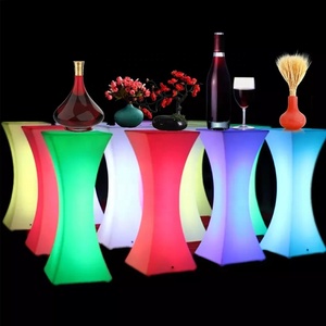 Yeni 16 renk değişimi <span class=keywords><strong>led</strong></span> lambalı bar masası ve sandalye parti mobilya şarj edilebilir <span class=keywords><strong>led</strong></span> ışıklı mobilya - Product Image 5