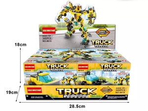 Lele Brother City รถบรรทุกแปลงหุ่นยนต์8 In1สำหรับเด็กของเล่นตัวต่อ - Product Image 6