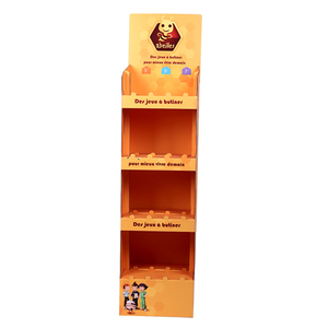 Benutzer definierte Euro Style Light Duty Karton Display Stand 4 Regale Pop-up Werbung Papier Tower Rack Made in China Store Shop Verwendung - Product Image 5