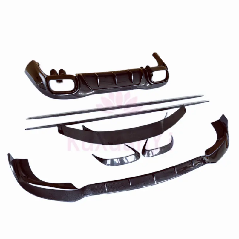 For Mercedes Benz AMG G50 AMG G43 AMG GBS style carbon fiber body kit front bar edge side skirt and rear diffuser vent