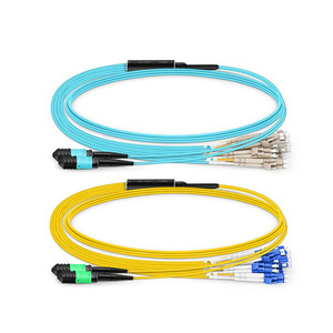 24芯母MPO/apc-lc/UPC双工单模多模光纤跳线OS2束分支光纤跳线 - Product Image 1