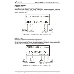 Convertidor de corriente de frecuencia de 24V CC, generador de señal de 4-20mA para control industrial, transmisor de entrada Fv/Fi aislado, PLC