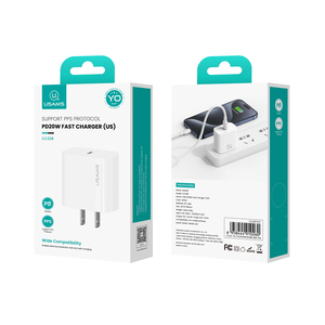 USAMS CC228 US Plug Fast PD 20w Usb C Type C Portable <strong>Charger</strong> for iPhone 15/14/13/12/11/<strong>8</strong>/7/XS/XR/Max Pro 20W Power Wall Adapter - Product Image 6