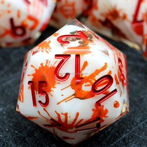 Bộ xúc xắc nhựa RPG tối, Nguyền Rủa con xúc xắc đa diện đẫm máu cho ngục tối và rồng nhập vai nham hiểm Game-L6 chơi - Product Image 1