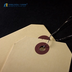 Etiqueta colgante de papel personalizada, cadena de alambre para ropa - Product Image 6